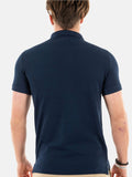 Superdry Polo Vint Destroy Uomo M1110345A Marina Nautica - Blu