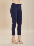 Take Two Pantalone Chino Donna DKE6703 Navy - Blu