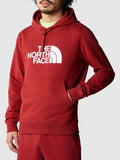 The North Face Felpa Cappuccio Light Drew Peak Uomo NF00A0TE Iron Red - Rosso