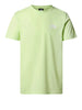 /enthe north face t shirt simple dome uomo nf0a87ng astro lime verde 9181423