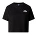 /enthe north face t shirt cropped simple dome donna nf0a87u4 nero 6834162