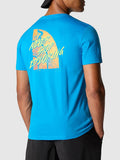 The North Face T-shirt Foundation Tracks Graphic Uomo NF0A882Y - Blu