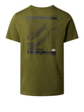 The North Face T-shirt Foundation Mountain Lines Graphic Uomo NF0A8830 - Verde