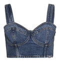 Tommy Hilfiger Top Bustier Donna DW0DW17065 - Denim