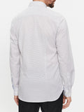 Tommy Hilfiger Camicia Classica Flex Mini Print Uomo MW0MW33762 - Bianco