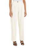 Tommy Hilfiger Pantalone Straight Relaxed Straight Donna WW0WW40509 - Bianco