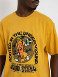 Vans T-shirt Rooted Sound Uomo VN0006D0 Narcissus - Giallo