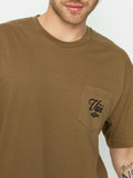 Vans T-shirt da Fishing Club Pocket Uomo VN000F3B - Beige