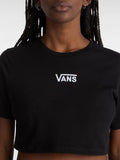 Vans T-shirt Flying V Crew Crop Donna VN000GFF - Nero