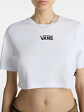 Vans T-shirt Flying V Crew Crop Donna VN000GFF - Bianco