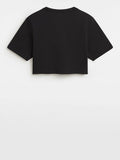 Vans T-shirt Growing Ideas Crew Crop Donna VN000GGD - Nero