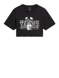 Vans T-shirt Growing Ideas Crew Crop Donna VN000GGD - Nero