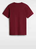 Vans T-shirt Classic Uomo VN000GGG Burgundy/bianco - Bordeaux