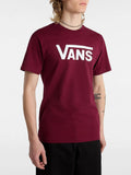 Vans T-shirt Classic Uomo VN000GGG Burgundy/bianco - Bordeaux