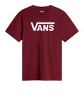 Vans T-shirt Classic Uomo VN000GGG Burgundy/bianco - Bordeaux