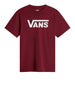 /envans t shirt classic uomo vn000ggg burgundy bianco bordeaux 3656088