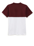 Vans T-shirt Colorblock Bianco Uomo VN0A3CZD Bianco/port Royale - Bordeaux