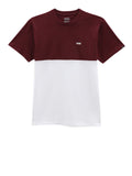 Vans T-shirt Colorblock Bianco Uomo VN0A3CZD Bianco/port Royale - Bordeaux