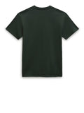 Vans T-shirt Left Chest Logo Uomo VN0A7TLG Deep Forest/white - Verde