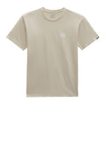 Vans T-shirt Left Chest Logo Uomo VN0A7TLG Oatmeal/white - Beige