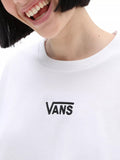 Vans T-shirt Flying V Oversized Donna VN0A7YUT - Bianco