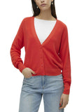 Vero Moda Cardigan Donna 10281878 Cayenne - Rosso