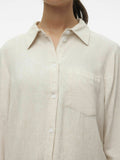 Vero Moda Camicia Casual Donna 10301734 Oatmeal - Avorio