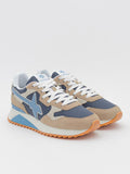 W6YZ Sneakers Yak M Blu Uomo YAK-M. TaupE-NavY-Celeste - Beige