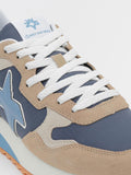 W6YZ Sneakers Yak M Blu Uomo YAK-M. TaupE-NavY-Celeste - Beige