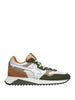 w6yz sneakers yak m uomo yak m militare bianco marrone multicolore 1052823