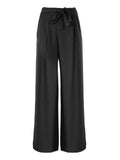 Yes Zee Pantalone Palazzo Donna P388Y600 - Nero