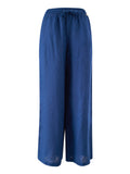 Yes Zee Pantalone Palazzo Donna P398J400 - Blu