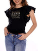 yes zee t shirt donna t209s702 nero 832865