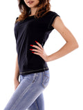 Yes Zee T-shirt Donna T212S100 - Nero