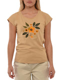 Yes Zee T-shirt Donna T229TG00 Cammello - Beige