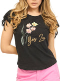 Yes Zee T-shirt Donna T237TG00 - Nero