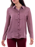 Anis Blusa Camicia Donna 245W1441 Vinaccia - Viola