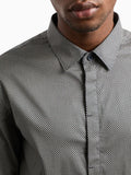 Armani Exchange Camicia Casual Slim Fit Uomo 6DZC25ZNEAZ Navy Cementine - Grigio