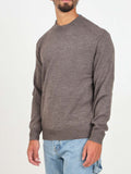 Armani Exchange Pullover Uomo 6DZM1FZM1LZ Brown Mel - Marrone