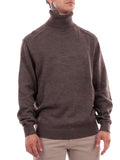 Armani Exchange Pullover Dolcevita Uomo 6DZM1HZM1LZ Brown Mel - Marrone