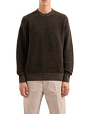 Armani Exchange Pullover Uomo 6DZM1PZM4GZ - Marrone