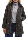 Barbour Giubbotto Bower Wax Donna LWX0534 Olive/classic - Verde