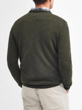 Barbour Pullover Essential Crew Neck Uomo MKN0345 Seaweed - Verde