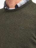 Barbour Pullover Essential Crew Neck Uomo MKN0345 Seaweed - Verde