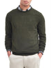 barbour pullover essential crew neck uomo mkn0345 seaweed verde 154109