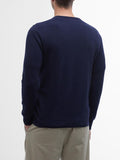 Barbour Pullover Essential Crew Neck Uomo MKN0345 Navy - Blu