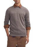 Barbour Pullover Essential Crew Neck Uomo MKN0345 - Marrone