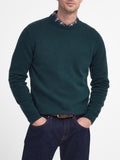 Barbour Pullover Maglione Essential Patch Crew Uomo MKN0584 Evergreen - Verde