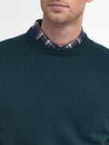 Barbour Pullover Maglione Essential Patch Crew Uomo MKN0584 Evergreen - Verde