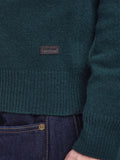 Barbour Pullover Maglione Essential Patch Crew Uomo MKN0584 Evergreen - Verde